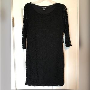 Black Lace Bodycon Dress